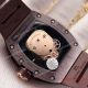 2017 Copy Richard Mille RM 052 Chocolate plated Case Skull rubber Band (4)_th.jpg